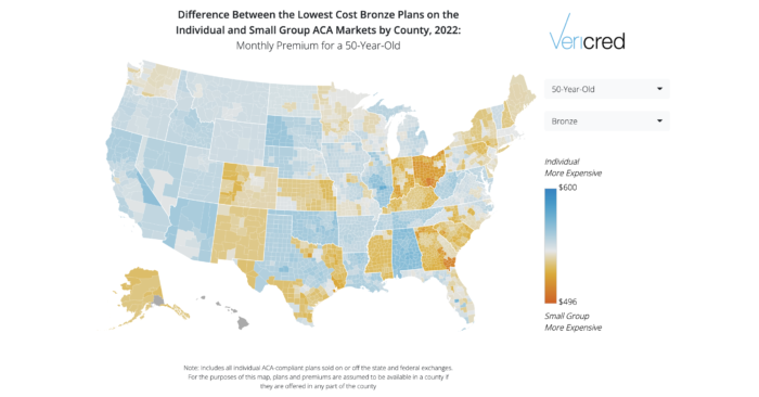 Interactive Map: 2022 ICHRA-Friendly States