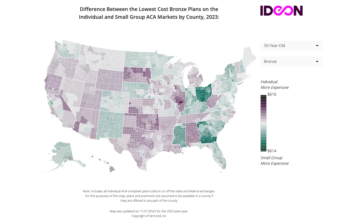 Ideon Releases 2023 ICHRA Map