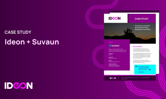 How Ideon’s data helped Suvaun quickly launch an ancillary quoting experience