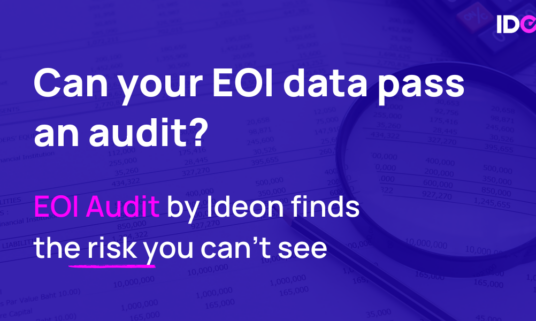 De-risk Your EOI Data: Introducing Ideon’s EOI Audit Solution